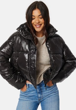 ONLY Sky Short Puffer Black Klær