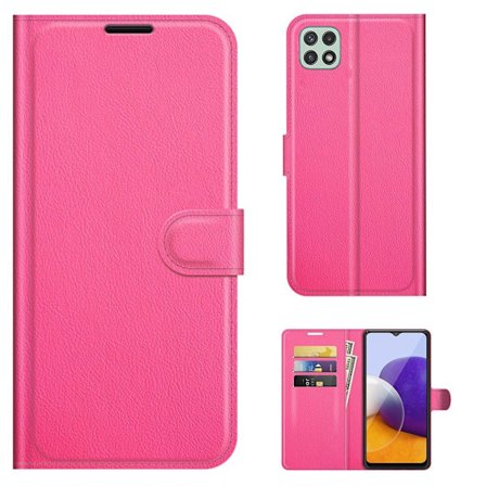 Classic Samsung Galaxy A22 5G Läppäkotelo - Rose