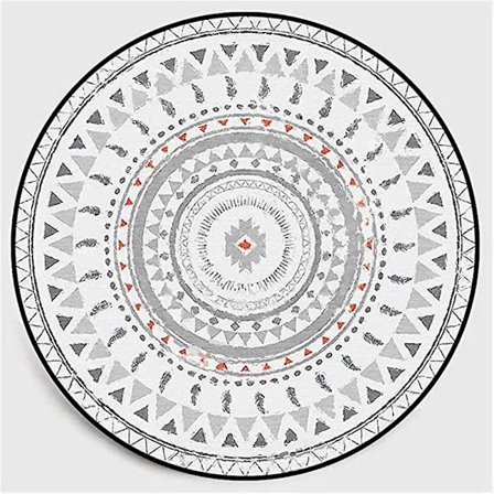 Matto - pyöreä - vintage, boheemi - pestävä - olohuone, makuuhuone, kylpyhuone, keittiö, ranta sisustus - 60 x 60 cm