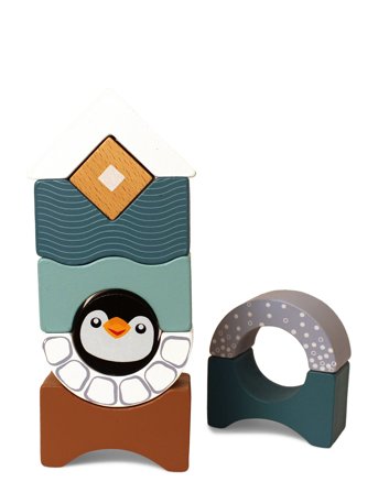 Penguin Stacking Tower Patterned Magni Toys