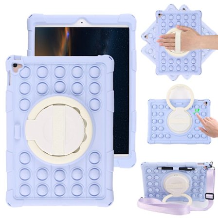 Stilrent skal för iPad M 6/6Pro 2023 Lila Barn Dekompressionspress