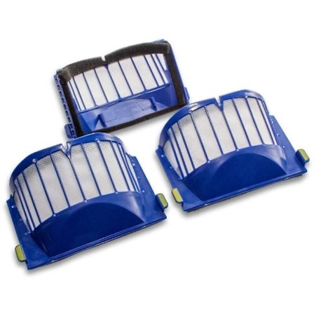 3x filter kompatibel med iRobot Roomba 600-Serie AeroVac, 600, 6