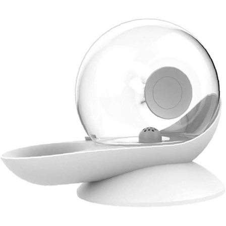 Automatisk Vannbeholder for Kjæledyr, Sneglemater for Hund og Katt, Vannbeholder i Grå