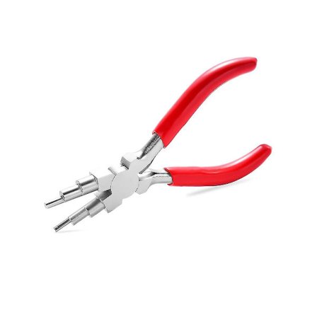 1 stk. smykkeværktang i kulstofstål, rund næse, til gør-det-selv smykkefremstilling