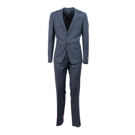 Z Zegna, Suit Sets Blauw, Heren, Maat:L