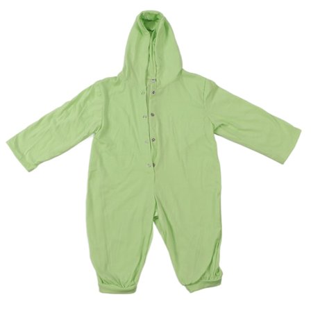 Baby Jumpsuit med Dyreformet Hette - Søt Tegneserie-Jumpsuit i Myk og Komfortabel Bomull for Daglig Bruk - Grønn 90cm