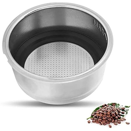 51mm Kaffe Portafilter Korg 2 Koppar Rostfritt Stål Trycksatt Kaffefilter Korg Bottenlös Portafilter Espresso Maskiner Tillbehör