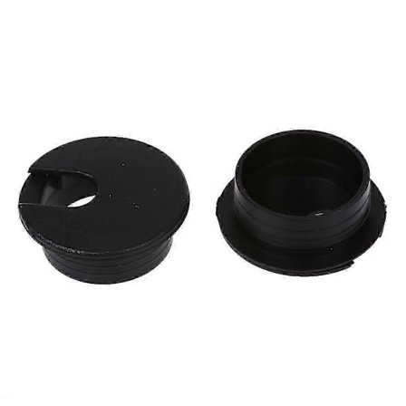 10 stk 35mm svart kabelgjennomføring kabeluttak skrivebord bordtråd