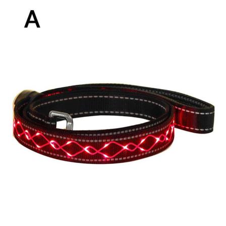 Dmsuo Reflekterande Nylon Hundkoppel Usb Laddning Led Hundkoppel Lumi