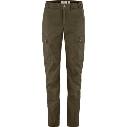 Fjällräven Stina Bukse 46/REGULAR - female - Dark Olive/Grønn - Outdoor Bukse