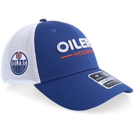 Fanatics - Edmonton Oilers Auth Pro A Mesh Blue/White Trucker Trucker Blue Cap - NHL @ Hatstore