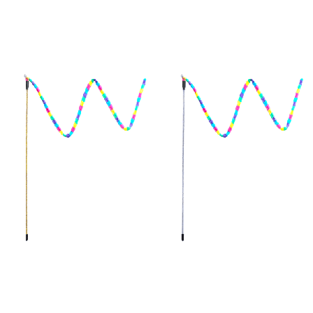 2-delt kattelekepinne Innendørs interaktiv kattespydspinne