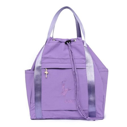 Yogaveske/sportsbag, danse-ryggsekk, lilla