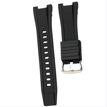 Silikonarmband för Casio GST-W300/400G/B100 - Svart, 26x14mm - Ersättningsarmband för G-Shock Klockor