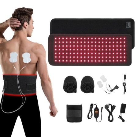 Infrarødt lys LED terapi bælte til smertelindring infrarødt lys til talje led muskler USB opladning