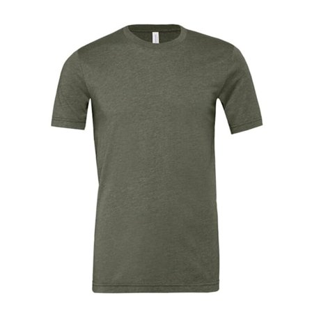 Bella + Canvas Unisex Vuxen T-shirt L Militärgrön Melering