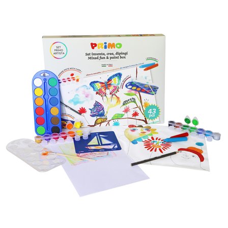 Primo Malerbox Mixed fun & paint 43-sæt
