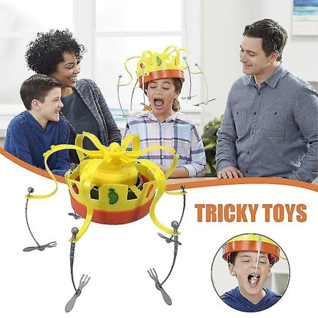 Chow Crown Spel Roligt Leksaker För Barn Roterande Krona Hatt Chow Spel Leksaker Snacks Mat Barn & Familj Spel [DmS]