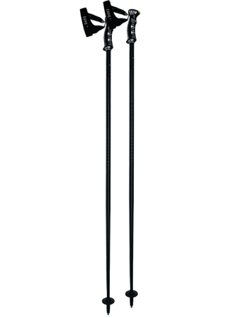 EQPE Vierra Pro Pole Matte Black Bastoncini da sci