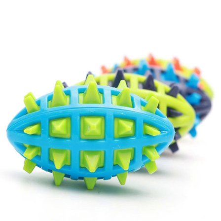 4 STK Leksak för hundar som tuggar, pipande bollleksaker för aggressiva tuggare, tandrengöring [HK]