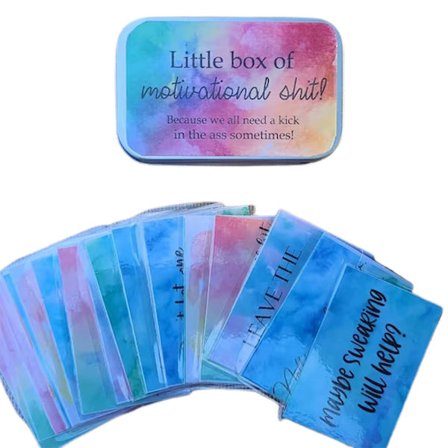 Rolig Motivation Card Present Little Box Motivational Explicit Card