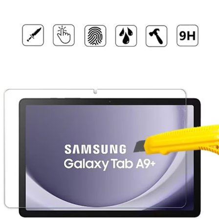 Samsung Galaxy Tab A9+ Plus -näytönsuoja karkaistu lasi 9H