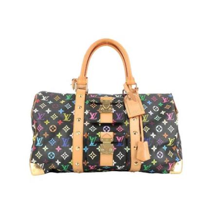 Louis Vuitton Vintage, Pre-owned Keepall Bruin, Dames, Maat:ONE Size,Canvas