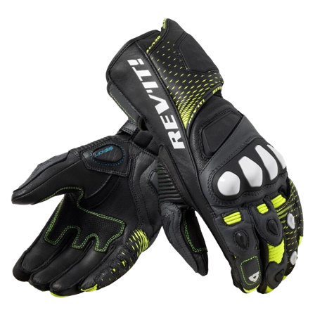 Rev'It! Motocyklové Rukavice Control Černá/Neonová/Žlutá L