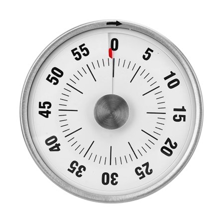 60 Minutters Magnetisk Mekanisk Visuel Nedtællingsur med Udtrækkeligt Stativ til Madlavning og Timing