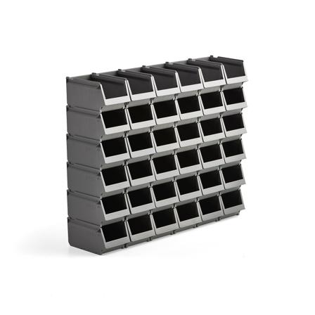 Mehrzweck-Lagerbehälter AJ 9000, Serie 9074, 250x148x130 mm, 36er-Pack, grau