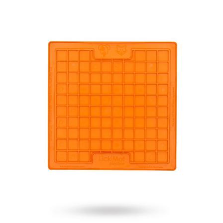 LickiMat - Lickimat Playdate Orange 20x20 cm HUNDSKÅL/SLICKMATTA