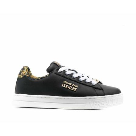 Versace Jeans Couture, Low Top Sneakers Zwart, Dames, Maat:35 EU