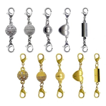 10x Koppar Smyckeslås Halsband Armband Lås Krokar Smyckestillverkning