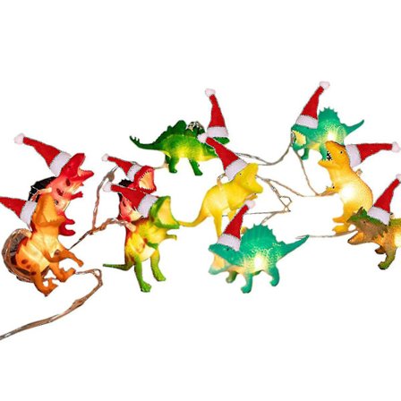 10 LED Dinosaur String Julepynt Lys Dinosaur Lys Natlys Til Børns Soveværelse