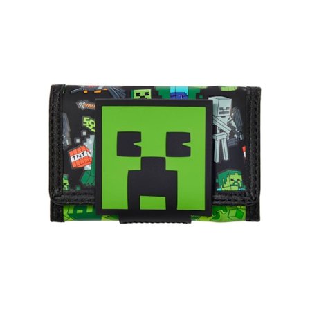 Minecraft Creeper Lommebok for Barn | Grønn eller Svart Spillgave{ROG}
