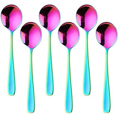 7-tommer suppeskeer, Baikai 6 stk. bouillon ske, 18/10 Sta