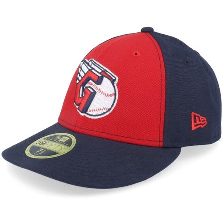 New Era - MLB Blå fitted Keps - Cleveland Guardians Low Profile 59FIFTY Red/Navy Fitted @ Hatstore