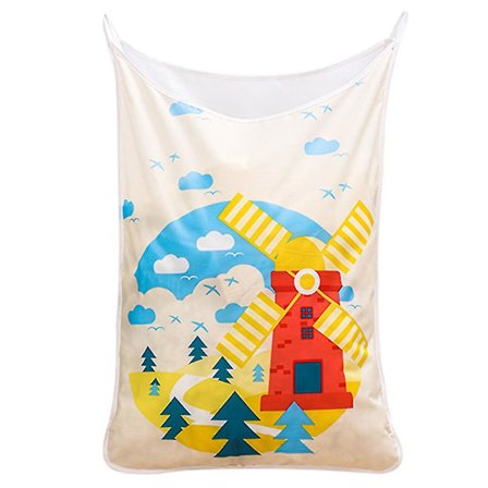 1 Sæt Tegneserie Vindmølle Snavset Tøj Opbevaringspose Tøj Støv Hængende Pose