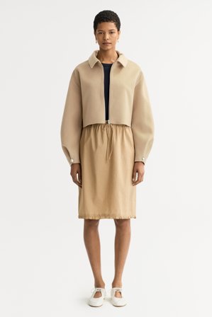 Soft Goat - Zip jacket - S - Camel