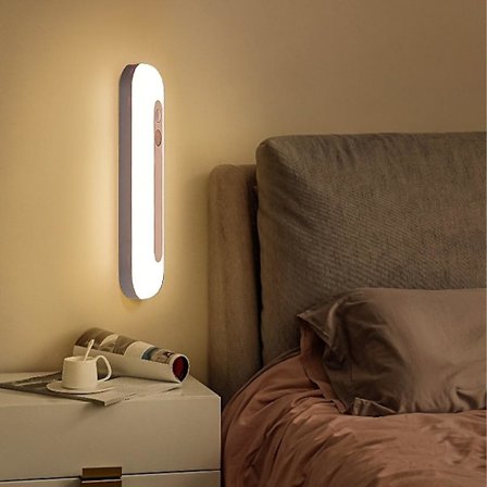 LED-nattelys med bevegelsessensor, USB-oppladbar, kjøkken