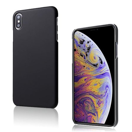 iPhone XS gummibelagt etui - Sort