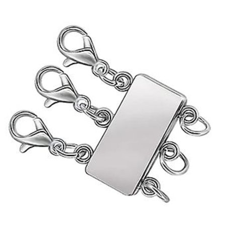 2/3 Trådar Lås Lås Multi Trådar Lås Halsband Armband Kontakter (Silver B 3:e raden)