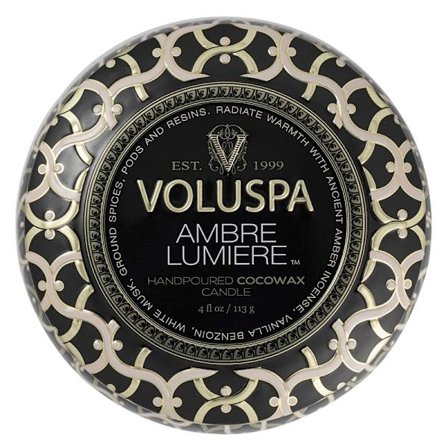 Voluspa Maison Decorative Tin Candle Ambre Lumiere 113g