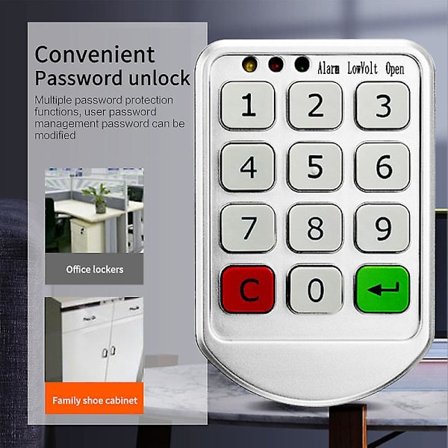 Digital elektronisk intelligent adgangskode tastatur nummer skab dør kode lås