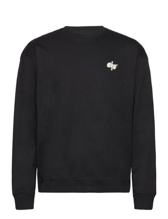 Dpgolfcourse Print Sweatshirt Sweat-shirt Genser Svart Denim Project*Betinget Tilbud
