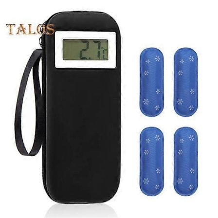 Insuliinin kylmälaukku Matkakotelo Lääke Diabeetikon kylmälaukku Matkalle Kannettava Jäähdytetty Lääkejärjestäjä Laukku (FMY) kuten kuvassa B