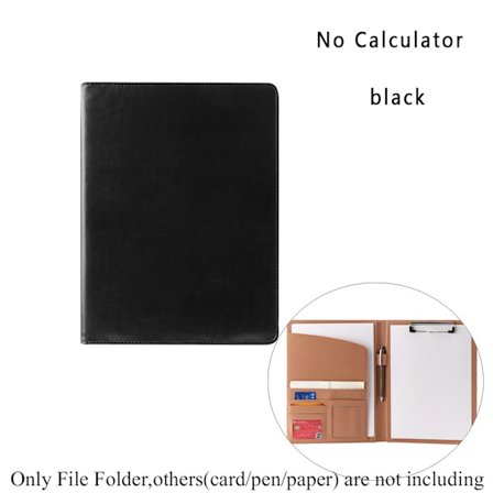 Manager Portfolio Fil Mapp Dokumenthållare SVART NR black No calculator
