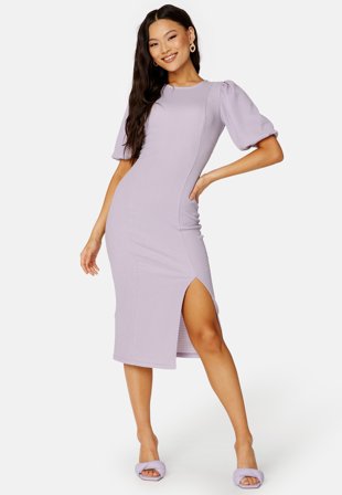 BUBBLEROOM Piper puff sleeve dress Light lilac Klær