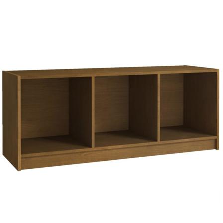 Vidaxl Tv-bänk Honungsbrun 104x33x41 Cm Massiv Furu Brun