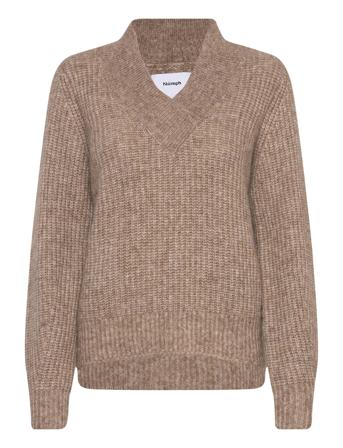 Nuzindi V-Neck Pullover Nümph Brown